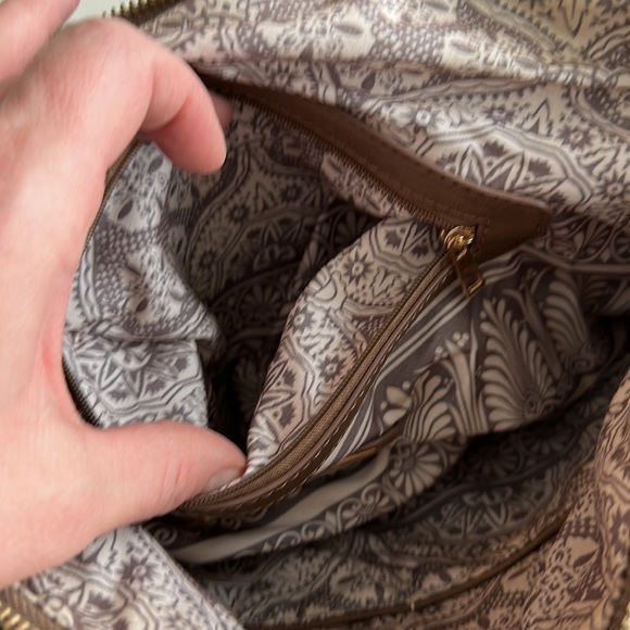 Urban Expressions 15X10 large brown braided tassel purse nwot - Picture 6 of 11